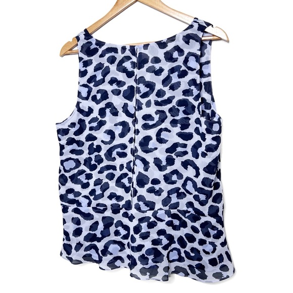 Cabi Women's Feline Lilac Sleeveless V-Neck Ruffle Peplum Business Casual Blouse - Picture 8 of 16